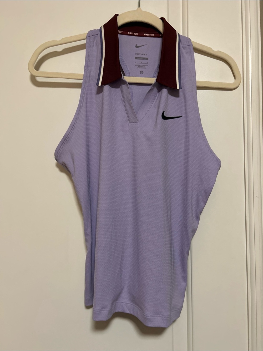 ⛳️💜🎾NWT⛳️💜🎾Nike Tennis Golf Lavender Sleeveless Polo Tank ⛳️💜🎾
